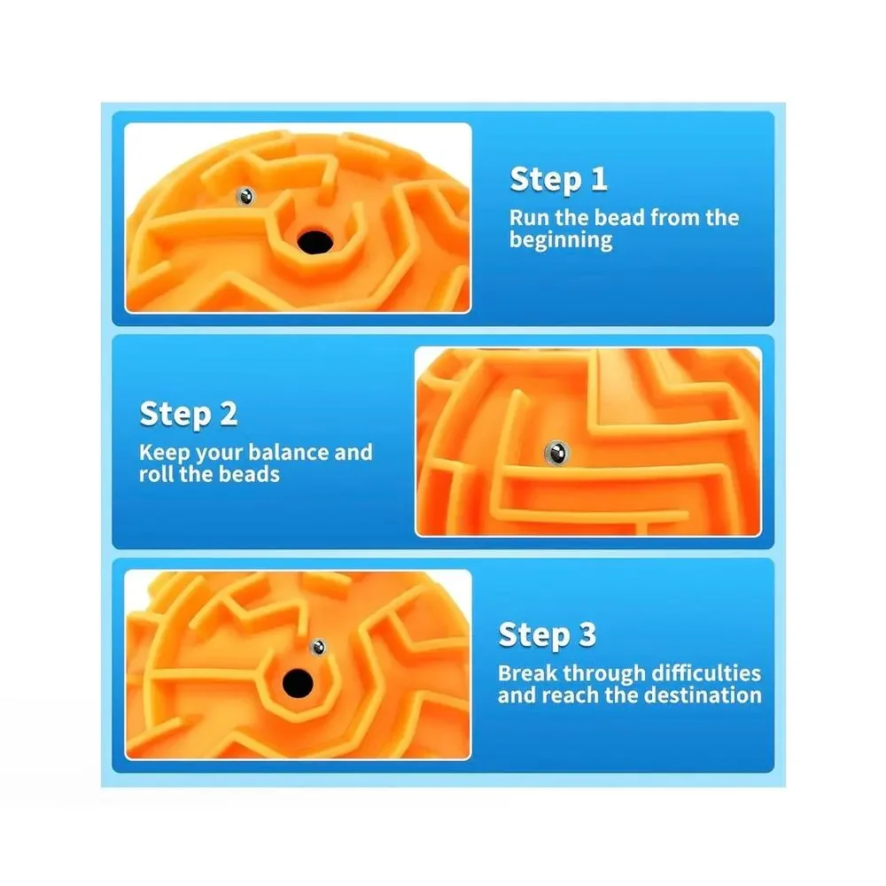 4Pcs 3D Puzzle Maze Ball Brain Teaser for Kids, Teens, Adults NWT